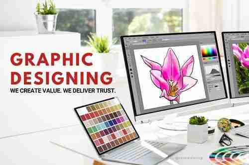 imgae representing graphic designing services