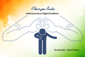 Representing gratitude to digital India's journey of excellence on this indepence day